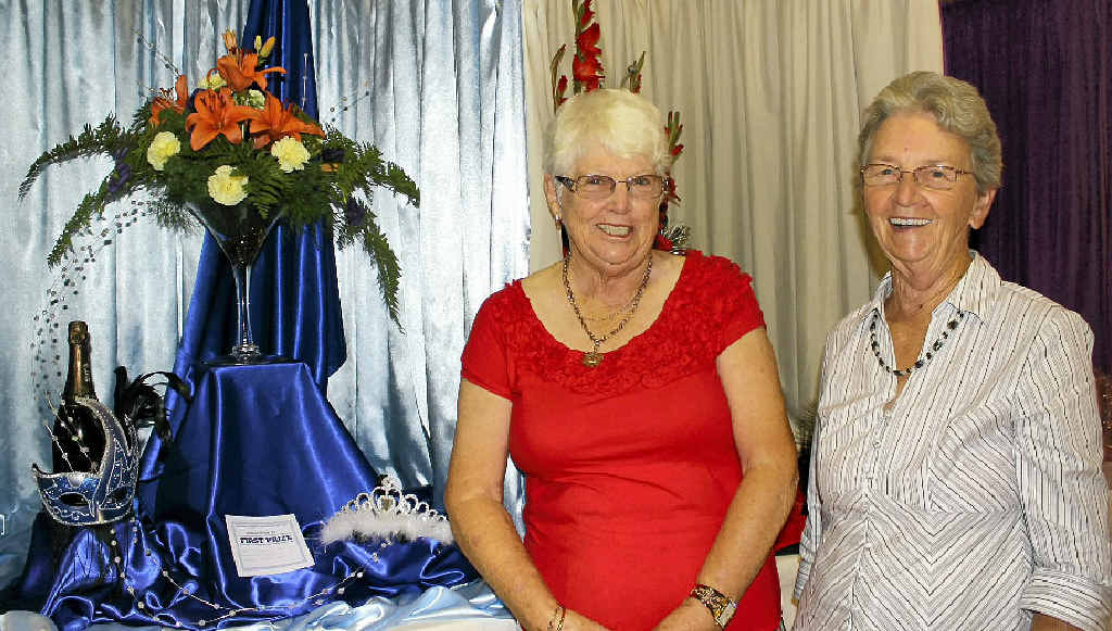 Floral artists Val Grayson and Heather Claydon.